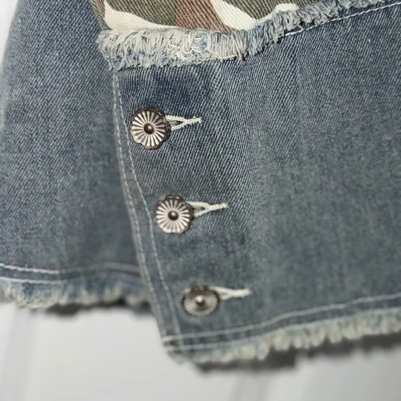 NWT: POL Camouflage and Denim Jacket - Picture 8 of 14